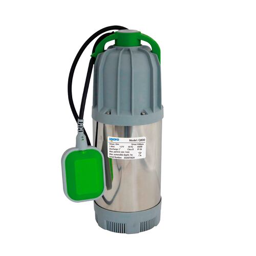 Bomba Sumergible De Acero Inoxidable 1 Hp, Igoto Q800.