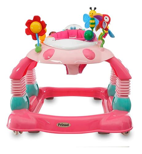 Andadera  Para Bebe Prinsel Futura 3 en 1 Rosa.