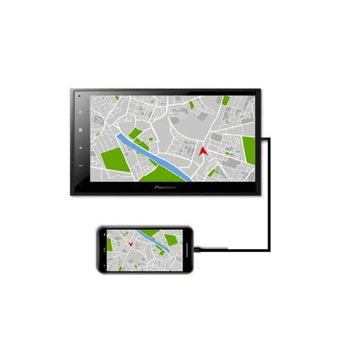 Autoestereo Pantalla Táctil 6.8 Pulgadas Pioneer Bluetooth Weblink Usb Mirroring Dmh-a345bt