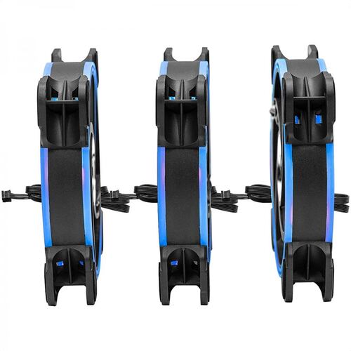 Kit YeYian ARGB 3 Ventiladores 120mm + 2 Tiras LED + Control TYPHOON LII MASTER YCF-3KFS-01.
