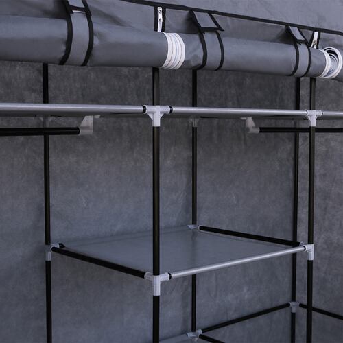 AGBOX Closet Armable Ropero Organizador De Ropa Récamara 1.70mts Gris AG-CW29GN