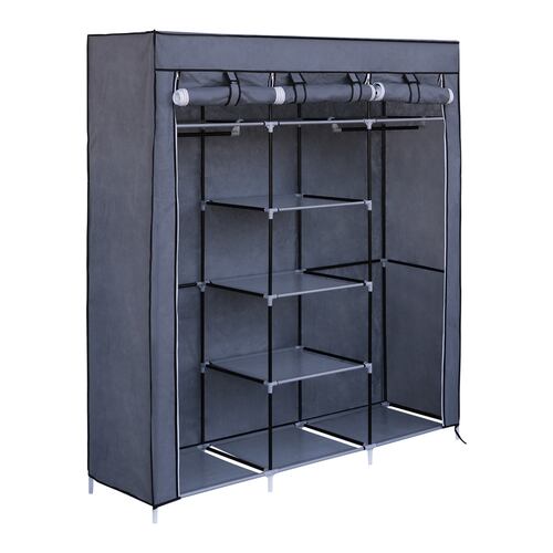 AGBOX Closet Armable Ropero Organizador De Ropa Récamara 1.70mts Gris AG-CW29GN