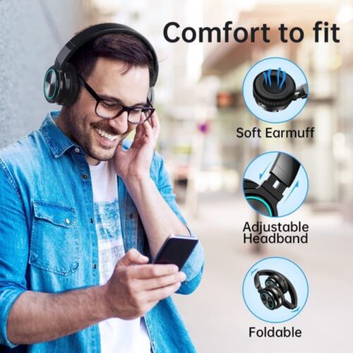 Audifonos Diadema Bluetooth Inalámbricos Color Negro