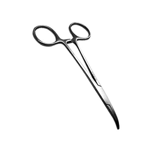 Pinza Curva Halsted Mosquito Plateado 20 cm Hergom Premium