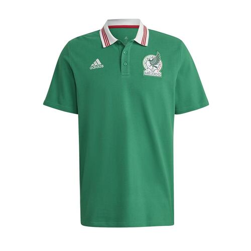 Playera tipo polo de la Selección Nacional de México, para hombre, color verde, de adidas, mod. 1058209
