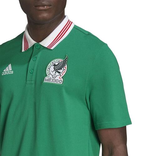 Playera tipo polo de la Selección Nacional de México, para hombre, color verde, de adidas, mod. 1058209