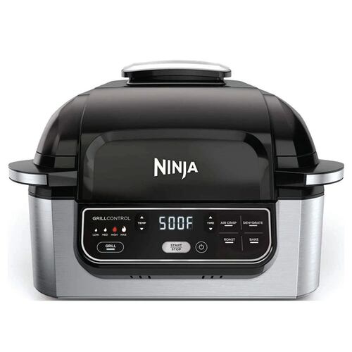 Parrilla eléctrica para interiores  Ninja Foodi LG450  5 en 1  Caja genérica Reacondicionado