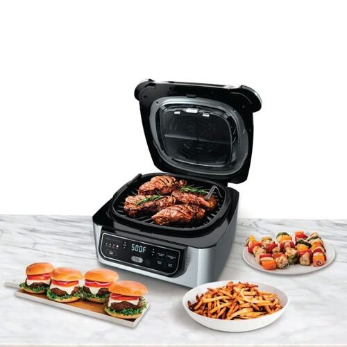 Parrilla eléctrica para interiores  Ninja Foodi LG450  5 en 1  Caja genérica Reacondicionado