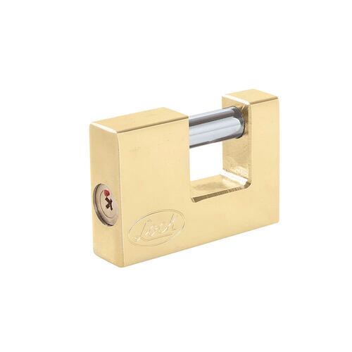 Candado De Acero Para Cortina Metálica 80mm Llave Tetra Lock.