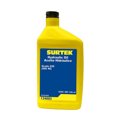 Aceite Lubricante Hidráulico 946 Ml Vg 46 Surtek