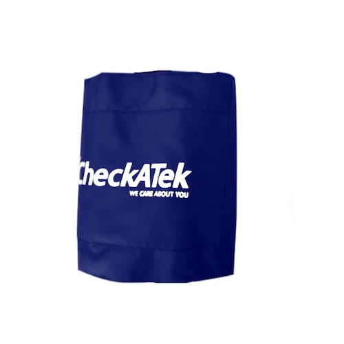 Kit Baumanómetro C/ Estetoscopio Doble Campana Eco Azul Marino Checkatek