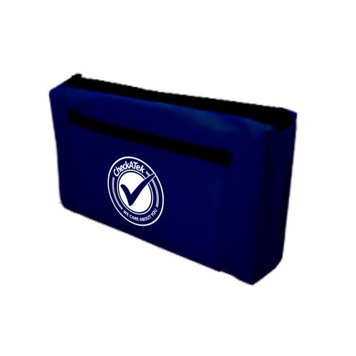Kit Baumanómetro C/ Estetoscopio Doble Campana Eco Azul Marino Checkatek