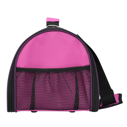 Bolsa Transportadora Mascotas Intermedia Tela Morada Fancy Pets.