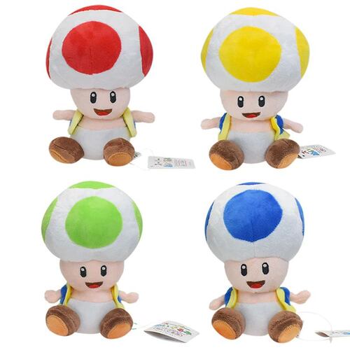 Peluche Toad Azul Nintendo 20 Cm Super Mario Bros.