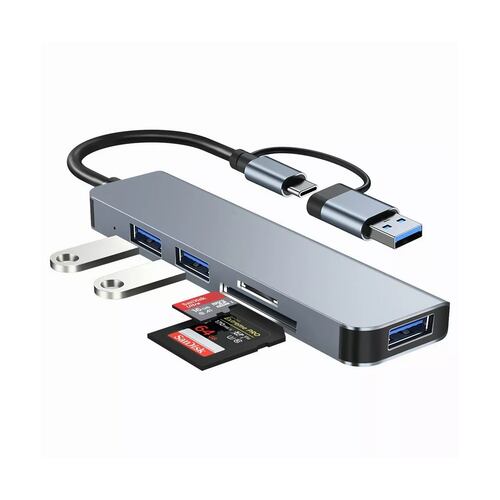 Tipo C Hub 5 En 1 Adaptador Usb C Multi Puerto Usb 3.0 Sd Tf