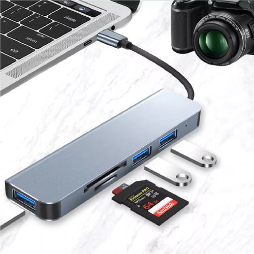 Tipo C Hub 5 En 1 Adaptador Usb C Multi Puerto Usb 3.0 Sd Tf