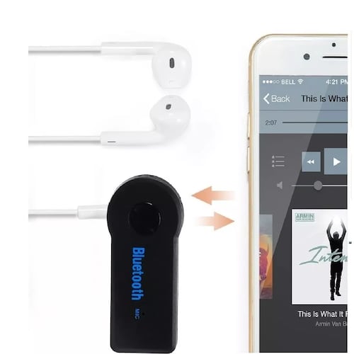 Receptor Auxiliar Bluetooth Aux 3.5 Auto Coche Manos Libres