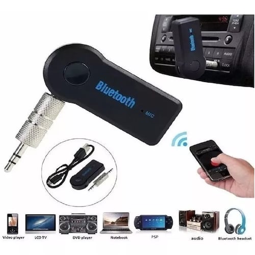 Receptor Auxiliar Bluetooth Aux 3.5 Auto Coche Manos Libres