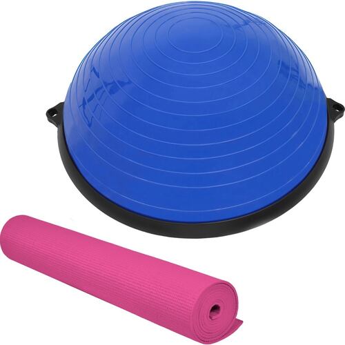 Pelota Bosu Azul + Tapete Para Yoga