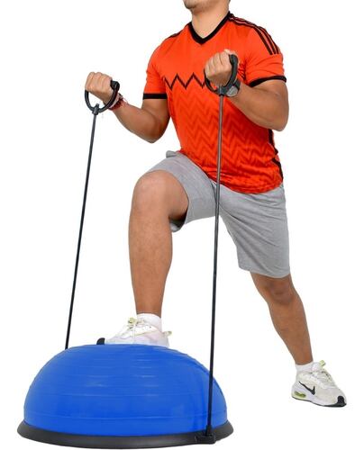 Pelota Bosu Azul + Tapete Para Yoga