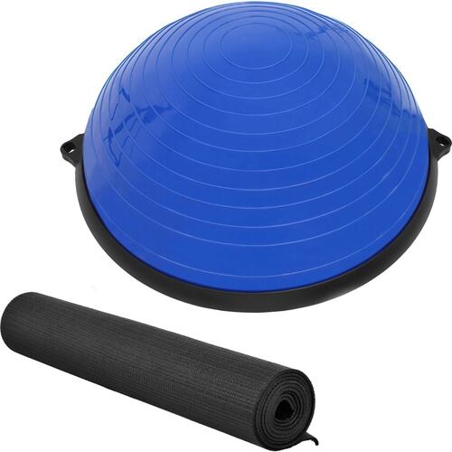 Pelota Bosu Azul + Tapete Para Yoga