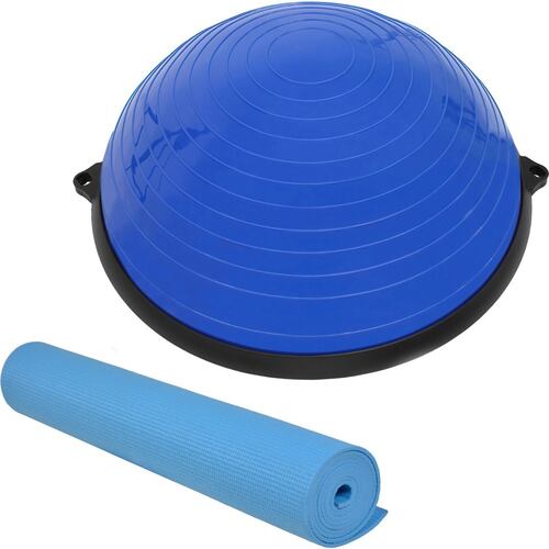 Pelota Bosu Azul + Tapete Para Yoga