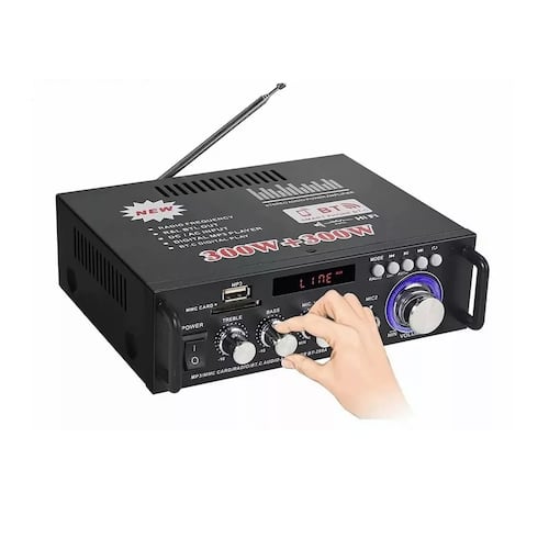 Hifi Bluetooth Stereo Audio Amplifier 2 Channels 600w