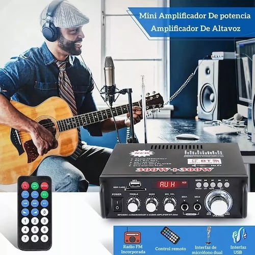 Hifi Bluetooth Stereo Audio Amplifier 2 Channels 600w