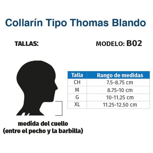 Collarín Cervical Thomas Blando C/ Soporte B02 Tynor