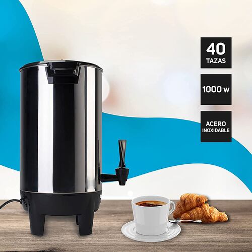 Cafetera Industrial Taurus 40 tazas acero inox filtro lavable