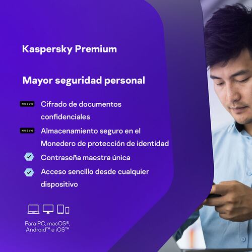 ESD Kaspersky Premium 1 Disp 1 Cuenta KPM 1 año