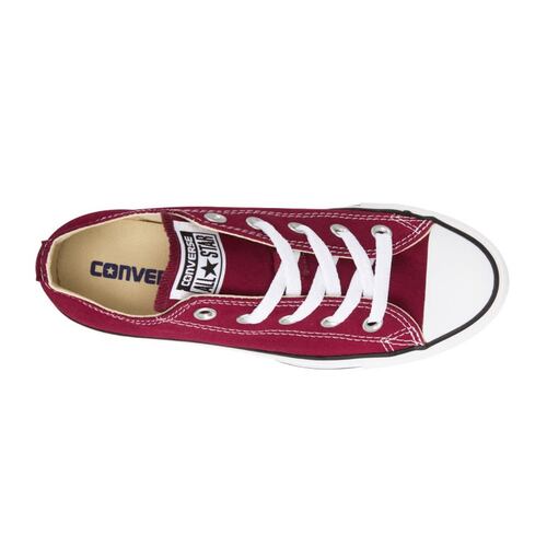 Tenis casuales Converse choclo Chuck Taylor Classic color vino, Unisex, mod. 72341