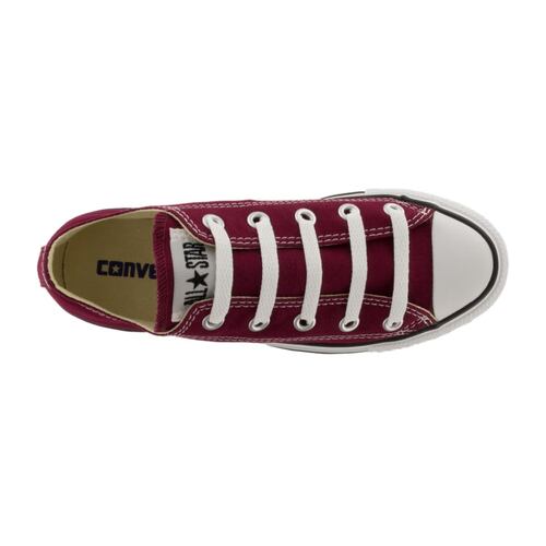 Tenis casuales Converse choclo Chuck Taylor Classic color vino, Unisex, mod. 72341