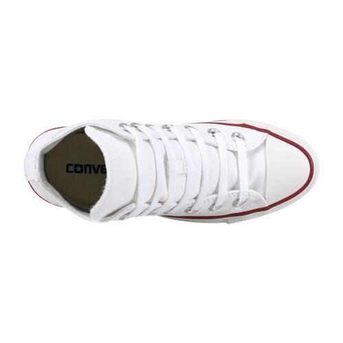 Tenis casual de bota Converse Chuck Taylor Classic Unisex, color blanco, mod. 10102
