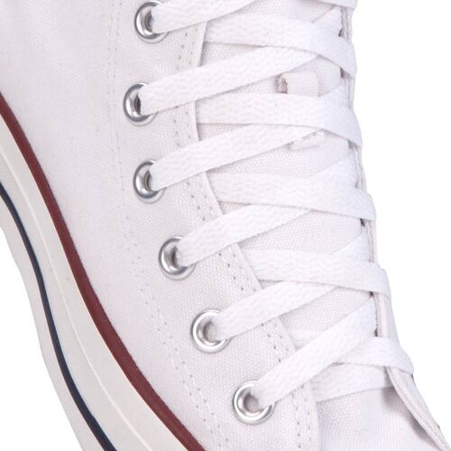 Tenis casual de bota Converse Chuck Taylor Classic Unisex, color blanco, mod. 10102