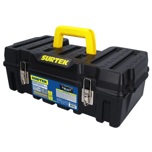 Caja Porta Herramientas 21pulg Plástico Broches Surtek