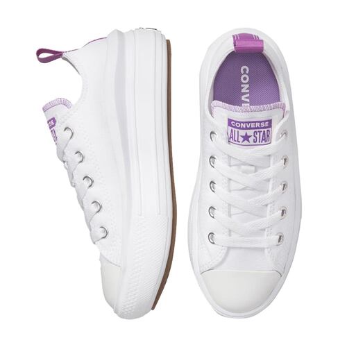 Tenis casual Chuck Taylor All Star Move Color Pop Platform para niña, color blanco, mod. 1083286