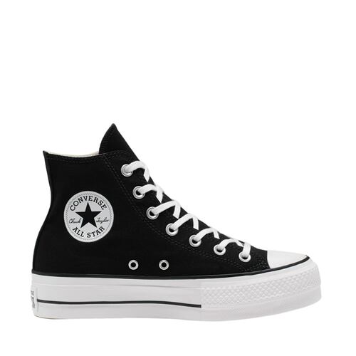 Tenis casual Chuck Taylor All Star Canvas Platform color negro, de bota, mod. 1029794