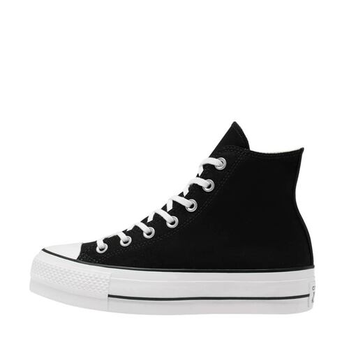 Tenis casual Chuck Taylor All Star Canvas Platform color negro, de bota, mod. 1029794