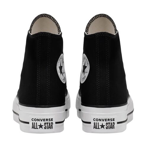 Tenis casual Chuck Taylor All Star Canvas Platform color negro, de bota, mod. 1029794