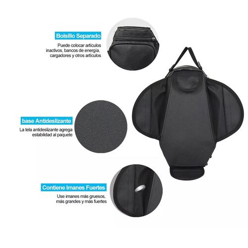Bolsa De Depósito Mochila Para Moto Con Imanes Tanque Bolsa