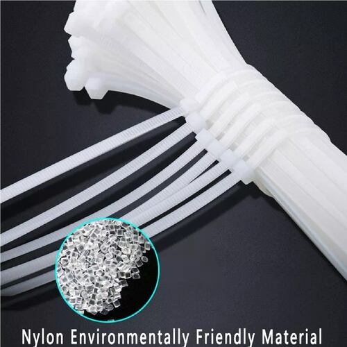 Kit 1000 Pzs Cinchos Plástico 18lb Bridas De Nailon Anti-uv 15cm Blanco