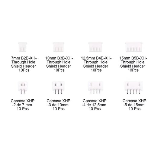 Kit Conector Jst-xh 2.0mm Dupont 2/3/4/5pin Con Estuche 230 Pzas