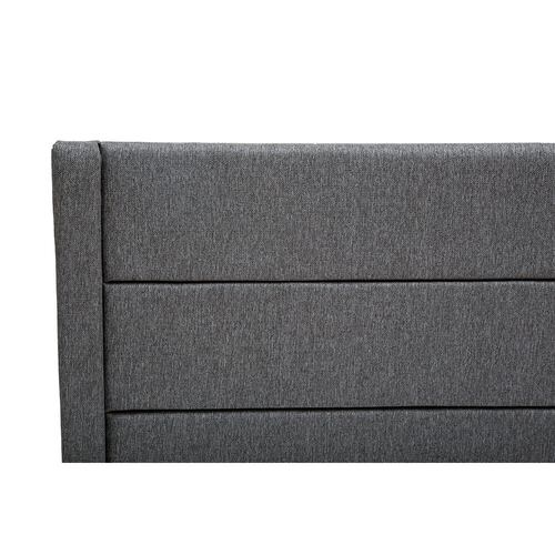 Colchón Queen Size Spring Air Monaco Con Cabecera Lugo Gris