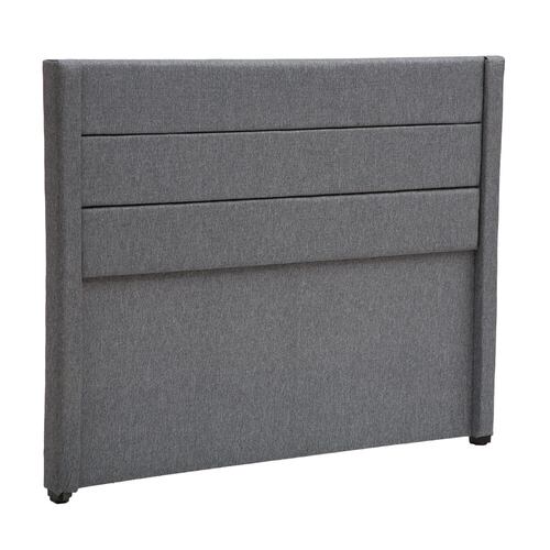 Colchón Queen Size Spring Air Monaco Con Cabecera Lugo Gris