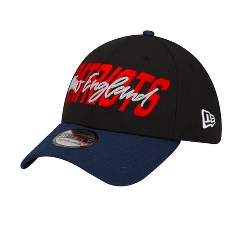 Gorra New Era Draft NFL 39Thirty England Patriots Negro Unisex 60232846