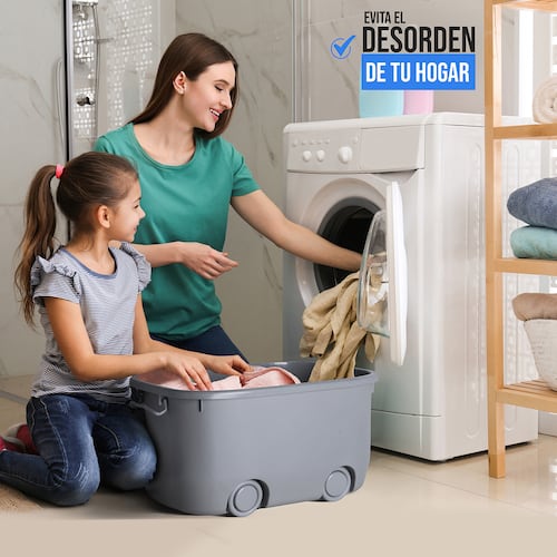 AGBOX Cajas Organizadoras De Plástico Con Ruedas 3 Niveles AG-CAJURG3