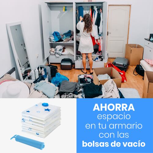 AGBOX Bolsas De Almacenamiento Sellado al  Alto Vacio, 8 piezas Varios Tamaños TH-BOLSROP01.