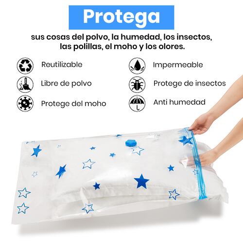 AGBOX Bolsas De Almacenamiento Sellado al  Alto Vacio, 8 piezas Varios Tamaños TH-BOLSROP01.