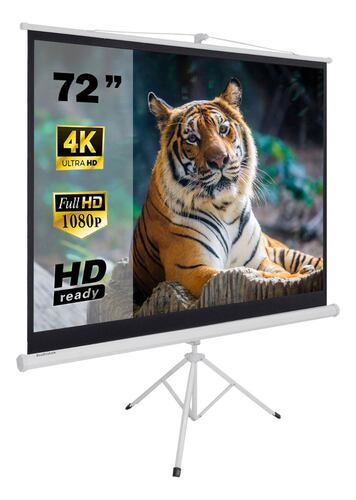 Pantalla Proyeccion Manual Con Tripie 72 Pulgadas